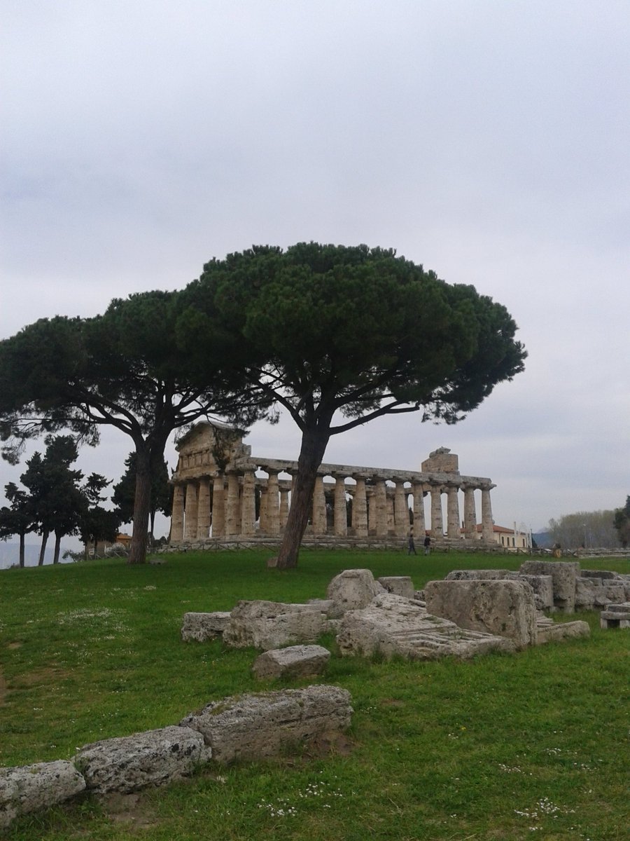 ClassicsTrinity's tweet image. Today we enjoyed the views along the Amalfi coast and then saw the awe-inspiring Greek temples at Paestum.