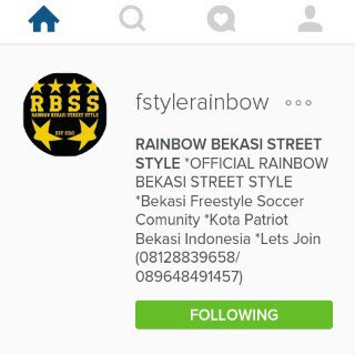 go follow akun INSTAGRAM <a href="/FstyleRainbow/">RBSS Official</a> !😊
