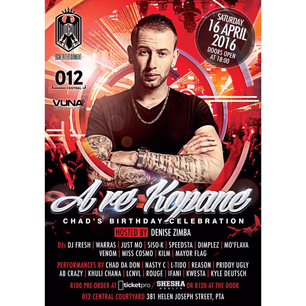 SocialSA_'s tweet photo. ◼️▪️🔓Tickets for @ChadDaDon's Birthday Celebration are limited --> https://t.co/D81l6PnEBG 🔐▫️◻️ https://t.co/KWLeIkRYvE