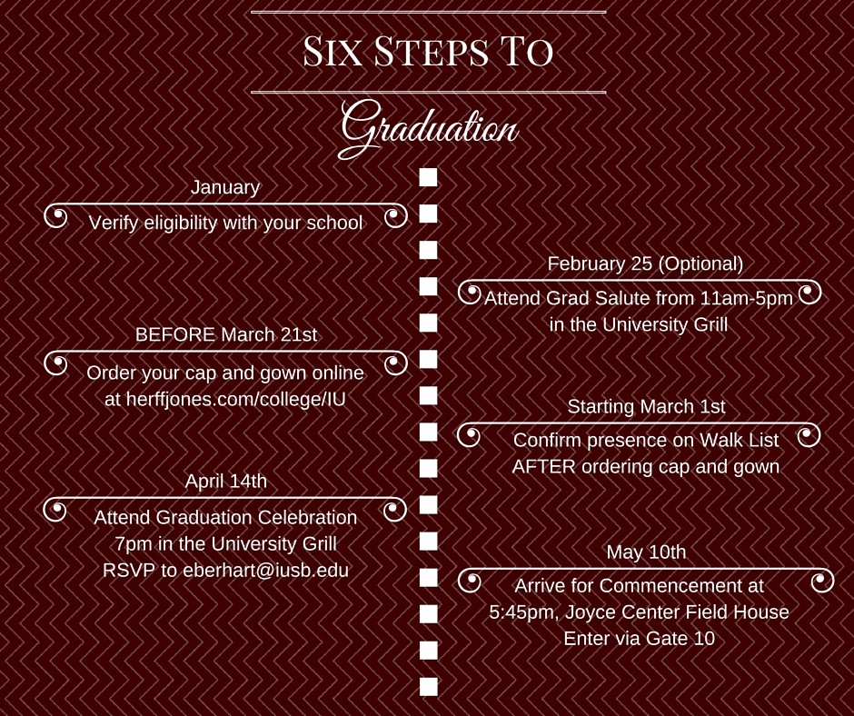 IUSouthBend's tweet image. Graduating seniors: Graduation Celebration is Thur, Apr 14. Don't forget to RSVP! go.iu.edu/o7M
