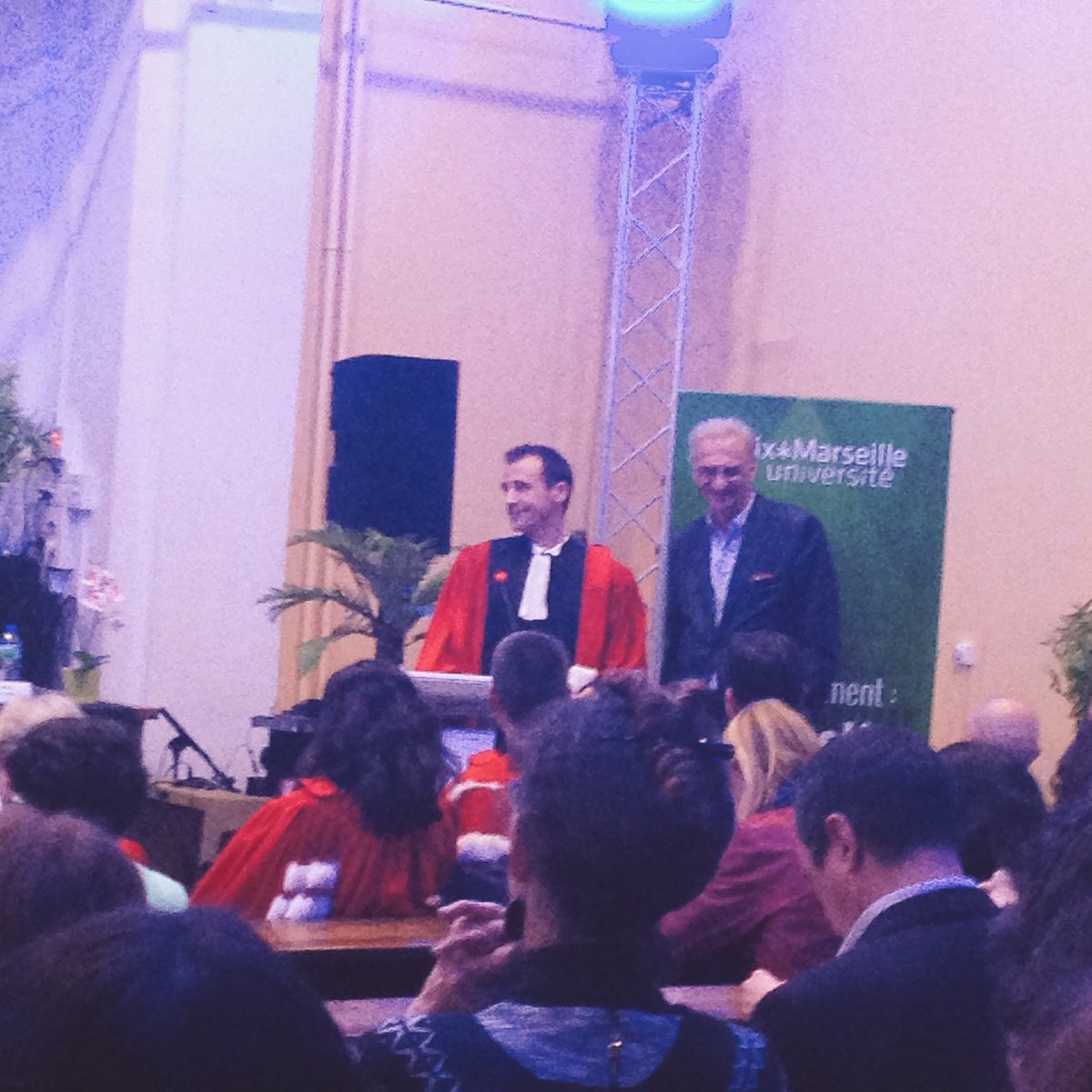GaelBlanc83's tweet photo. . @christophealaux et @joelgayet nous parle de #mastermcp et de la @ChaireANMT pour les 20 ans de @IMPGT_UnivAMU https://t.co/CNOpm7UyDS