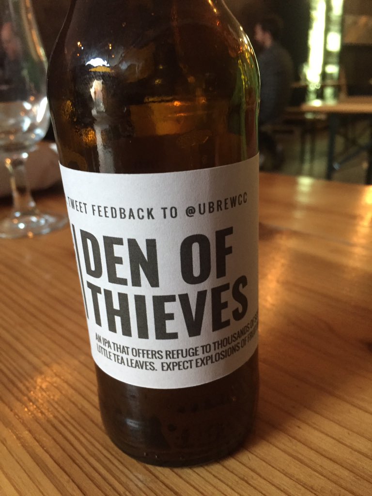 Loving the den of thieves @ubrewcc much better than our contaminated mess!!