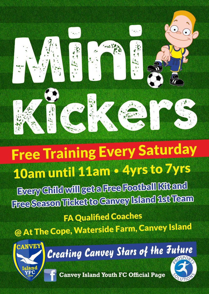 MiniGulls's tweet photo. Free football coaching for 4-7 year olds provided by @CIFC Why not come along and support your local club! #CIFC https://t.co/tLc5rBnxSB