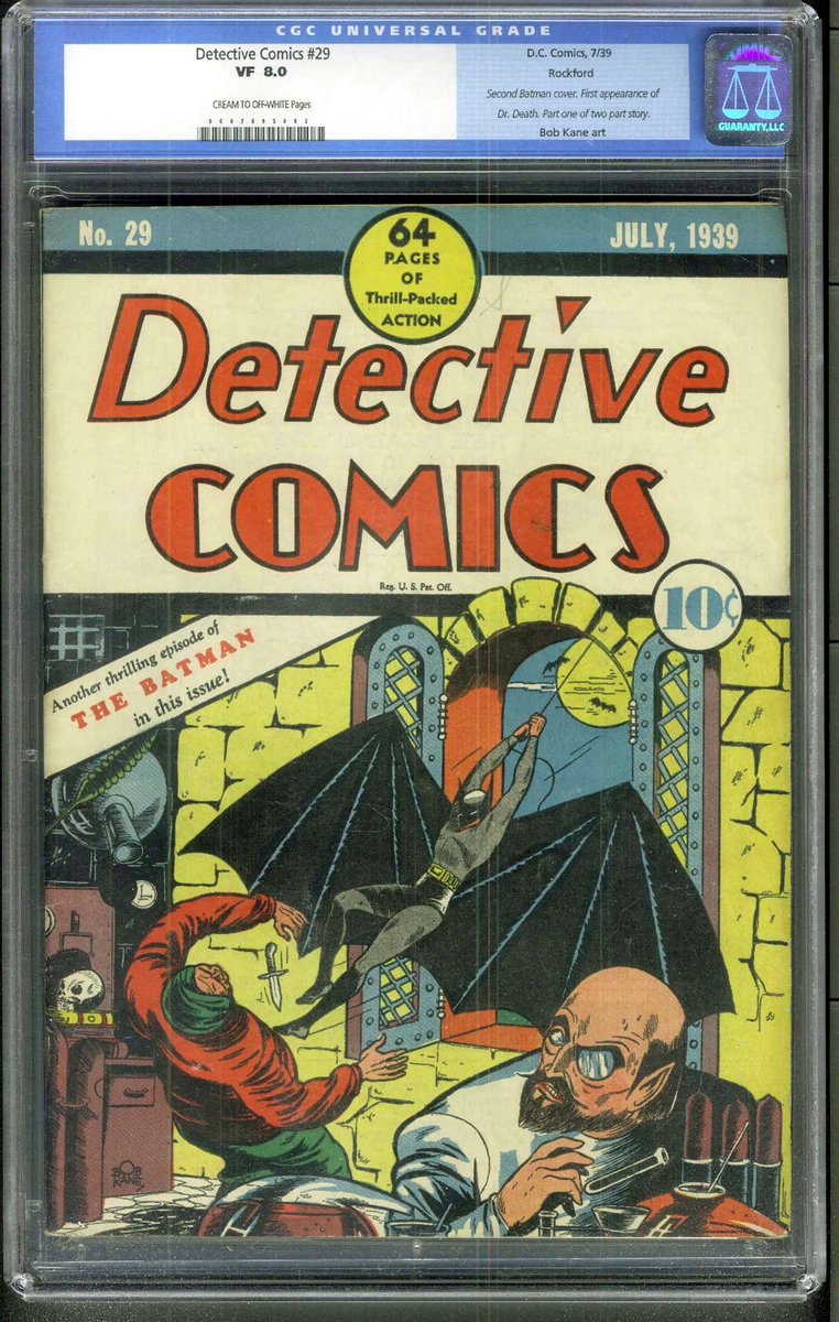 ImposCollection's tweet photo. This is #Batman's second ever comic book cover. #ImpossibleCollection https://t.co/icZy4LjwgX