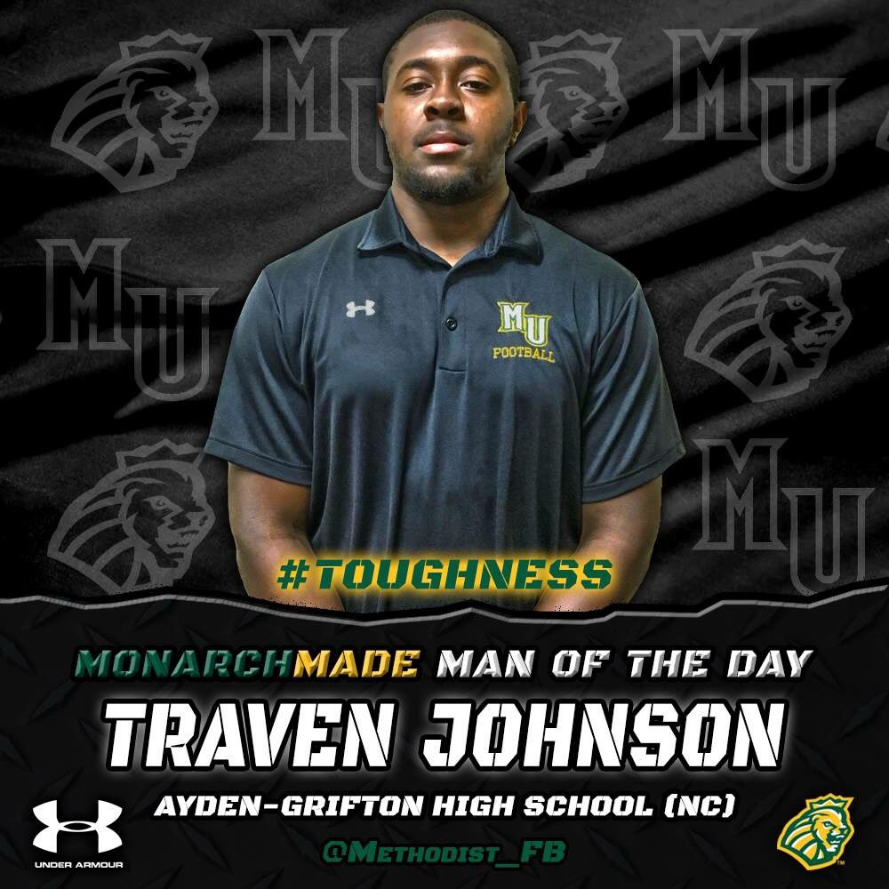 Methodist_FB's tweet photo. #MonarchMade Man of the Day for Practice #2 Traven Johnson #Tough #EarnTheThrone https://t.co/zdC3EXhHdB