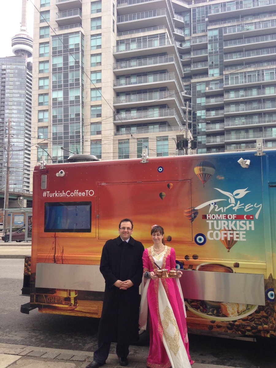 TC_TorontoBK's tweet photo. Turkish Coffee Truck visits us at the Consulate. Turkish Coffee Truck @TRCoffeeTruck #TurkishCoffeeTO https://t.co/j0a5kzM2FU