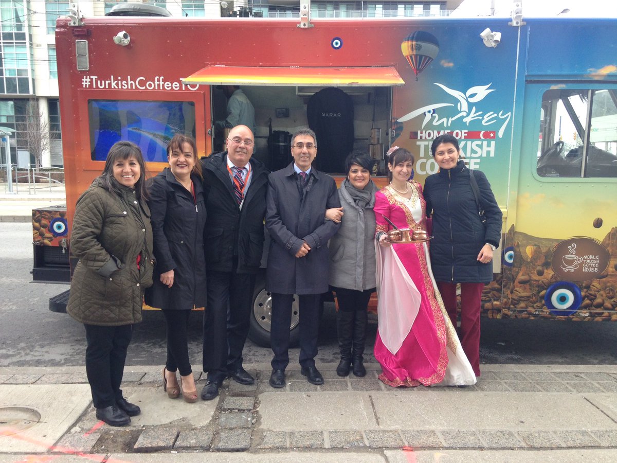 TC_TorontoBK's tweet photo. Turkish Coffee Truck visits us at the Consulate. Turkish Coffee Truck @TRCoffeeTruck #TurkishCoffeeTO https://t.co/j0a5kzM2FU