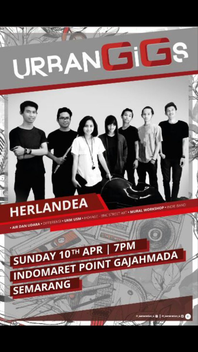 urbangigs | 10 april 2016 | indomart gajahmada | start 7pm #indiesmg cc <a href="/Harlandea_/">HarlandeaOfficial</a>