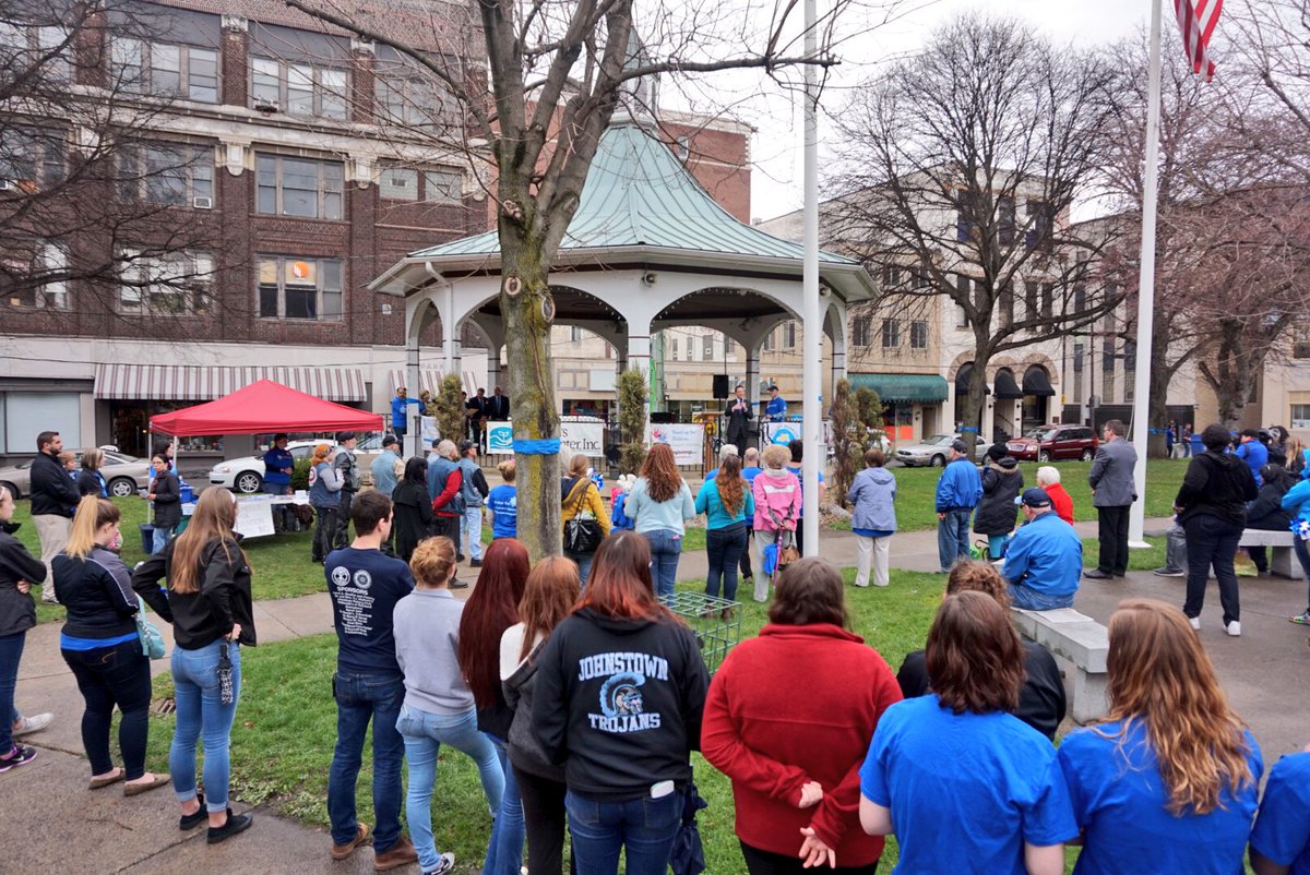 JoshShapiroPA's tweet photo. Speaking up against child abuse at an inspiring rally in Johnstown. We must protect PA children, support victims. https://t.co/A60lwUGhn4