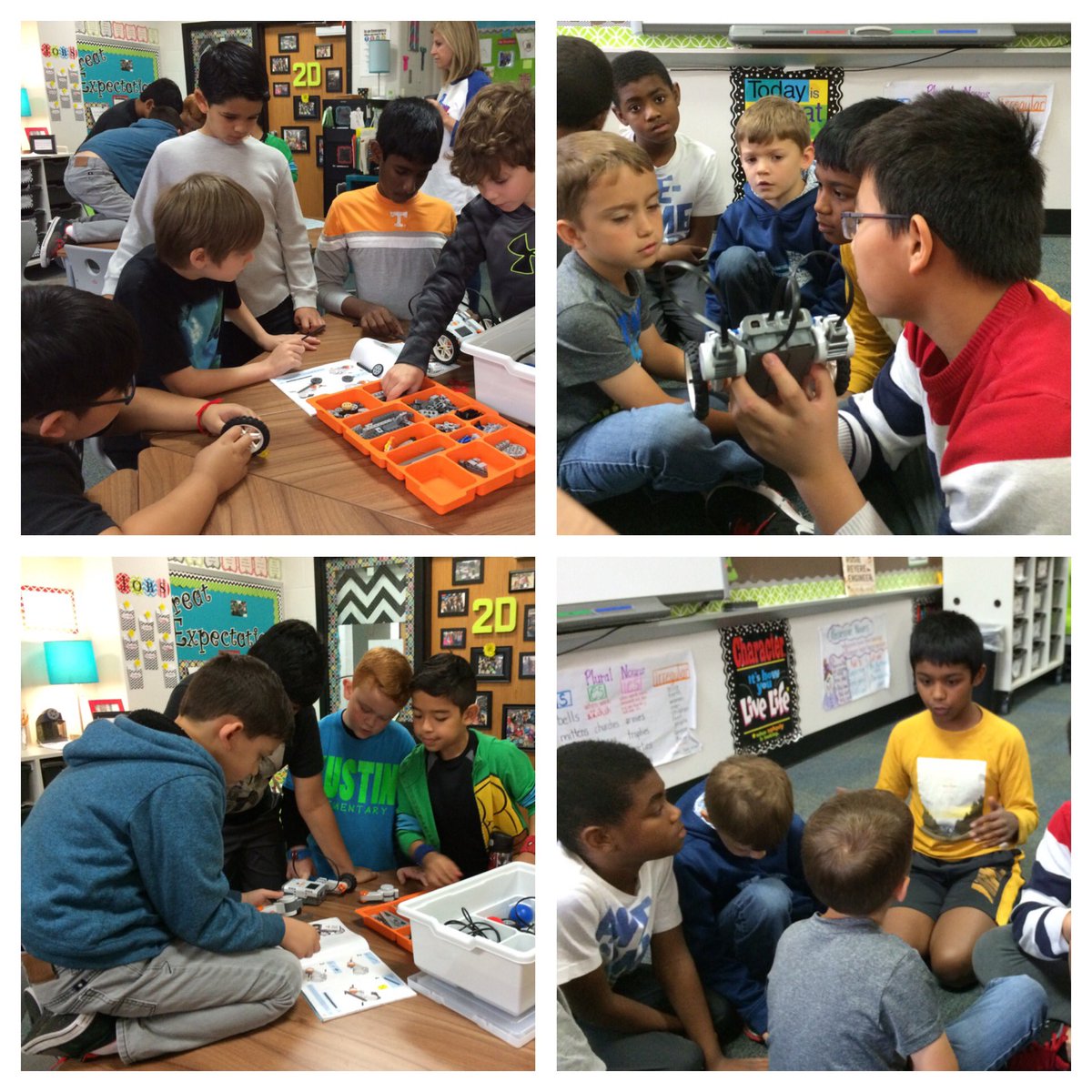 MalonesMustangs's tweet photo. Love seeing #teamaustin robotics sharing their passion w/younger L's @AustinElem ! #semaustin #learnersaseducators https://t.co/RYqsLBEM20