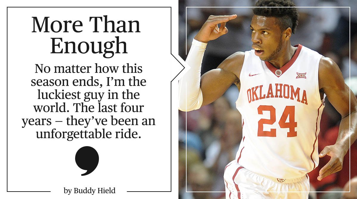 For <a href="/OU_MBBall/">Oklahoma Basketball</a>'s <a href="/buddyhield/">Buddy Love !!!!</a>, the ride has taken him all the way to the #FinalFour. playerstribu.ne/BuddyOU