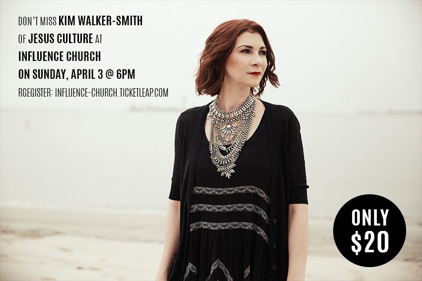 influenceteen's tweet photo. .@kimwalkersmith is worshipping with us LIVE this Sun.! We have a select # of tix left here: https://t.co/BnFvk7Uu4b https://t.co/wnHwY1KUck