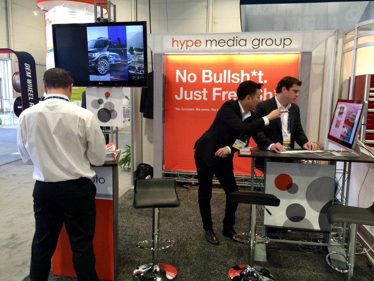 HypeMediaLB's tweet photo. No bullsh*t. Just free social media. Stop by to learn more! #NADA2016 https://t.co/fsJRRuztOI