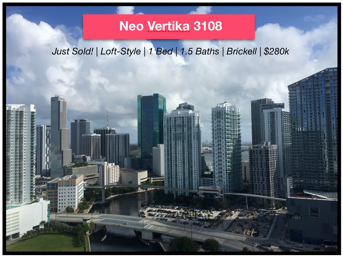 ashleydmiami's tweet photo. #JUSTSOLD! 🔑 #NEOVERTIKA #LOFTLOVER #ASHLEYDAVISREALTOR #BRICKELL https://t.co/HCn11ABd6l