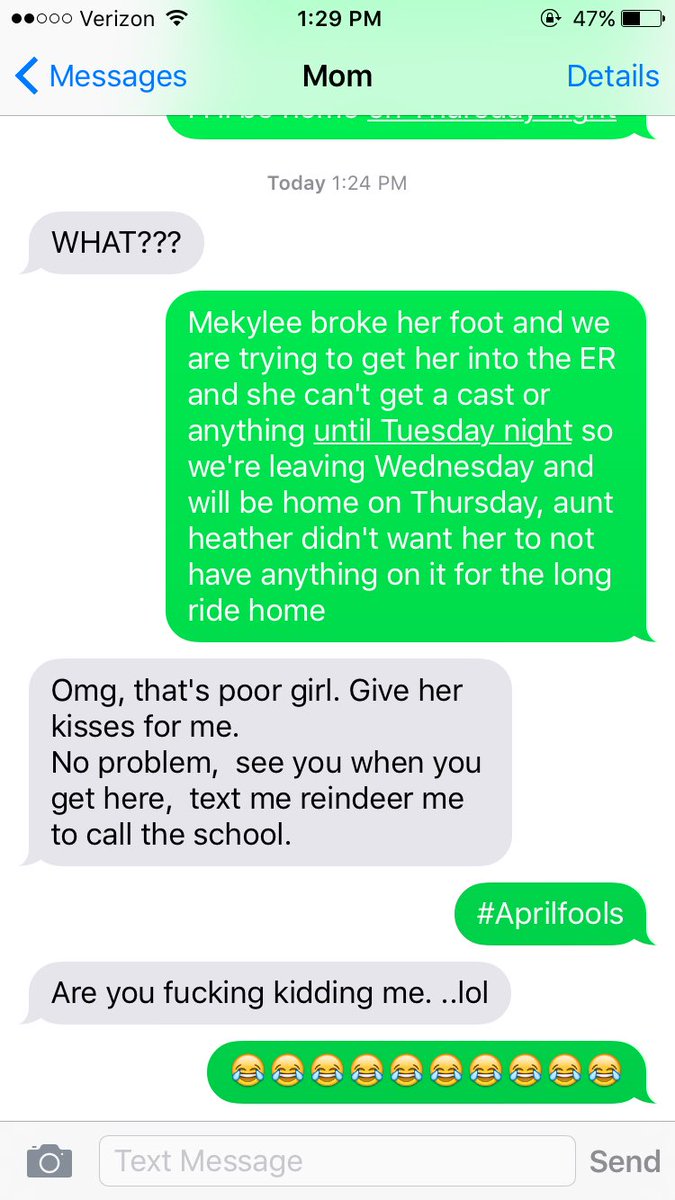 Katiekat_2016's tweet image. #AprilFooled sorry mom😂😂😂