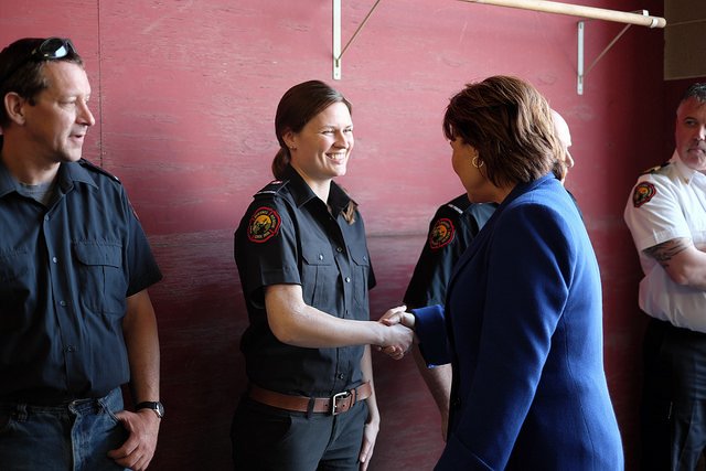 christyclarkbc's tweet photo. Thanks to Quesnel’s First Responders for their courage &amp; quick action at the WestPine mill fire. You are all heroes. https://t.co/HPK0XXFwUe