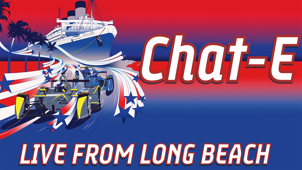 FIAFormulaE's tweet photo. Chat-E returns! Join us at 6pm local (2am GMT) for a preview of tomorrow's race #LBePrix

https://t.co/86yaCfZeKn https://t.co/EhRfJlo5Fi