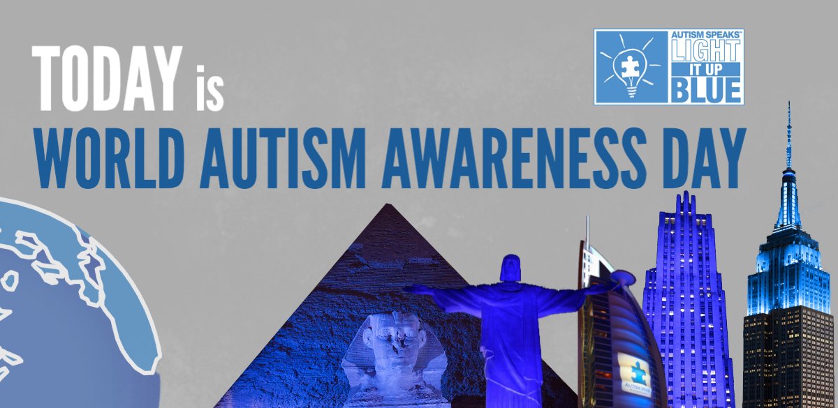 autismspeaks's tweet image. TODAY! Wear BLUE in honor of World Autism Awareness Day and Light It Up Blue #LIUB! bit.ly/LIUBtweet