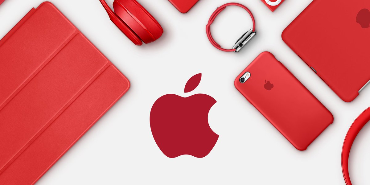 RED's tweet photo. Happy Birthday Apple! 10 years as a @RED partner. Over $100 MILLION raised to fight AIDS. Thank you. https://t.co/5e86K94izS
