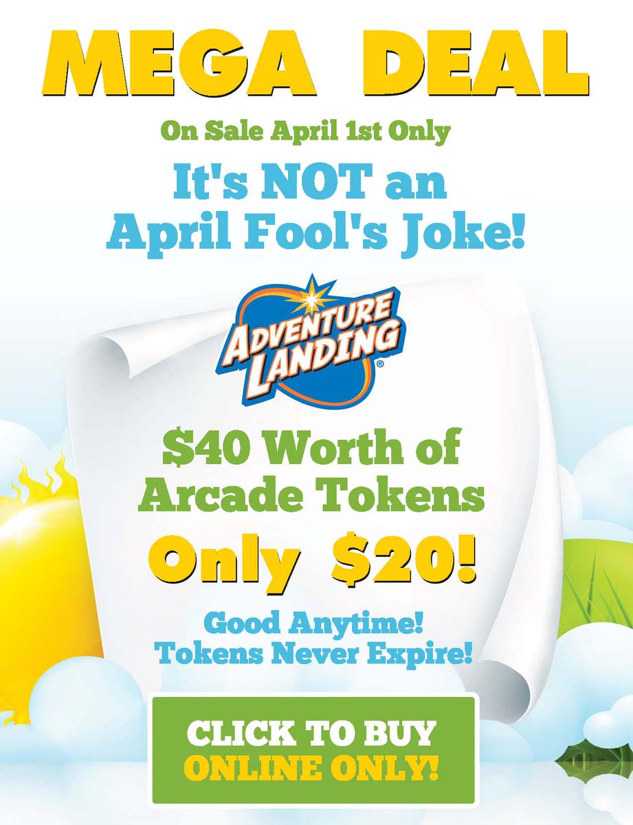 aldallastx's tweet photo. This is NOT an April Fool's! Buy $20 worth of Tokens, get $20 FREE! Today Only! https://t.co/tI9ZMTJwmj #Dallas https://t.co/4WeP8oSZDd