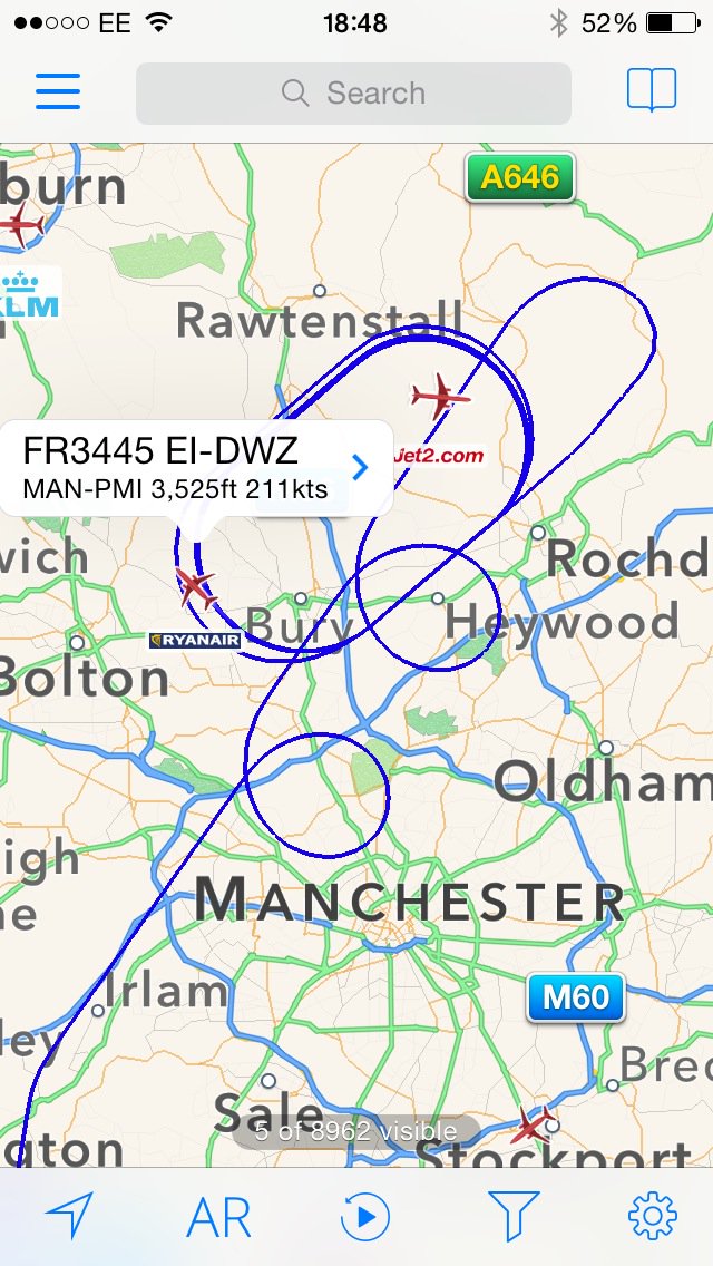 Ryanair flight with a problem at the moment apparently <a href="/airlivenet/">AIRLIVE</a>