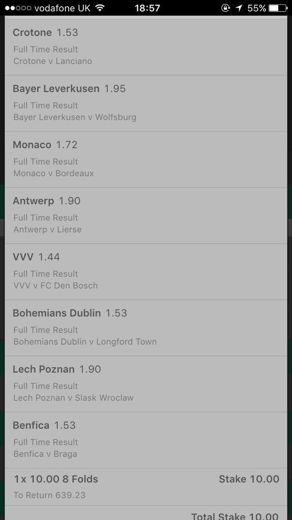 TipsterCharlie's tweet image. £239 Cash Giveaway!

If this acca wins tonight one person who RTS this tweet will win!

tipstercharlie.com