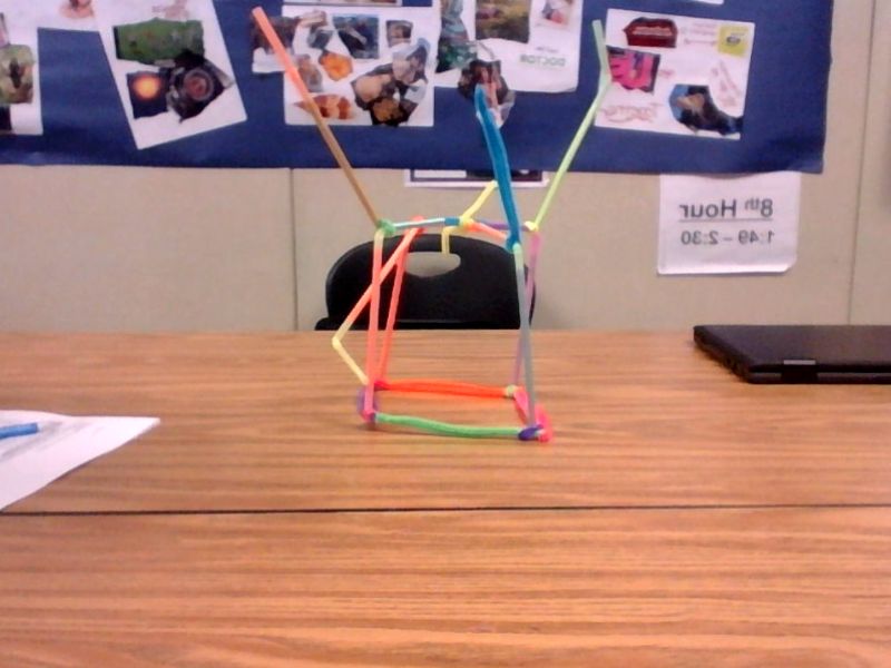 CreateInitiate2's tweet photo. #lvcyoc Just started our CYOC research. We built a structure out of pipe cleaners and straws. https://t.co/oEp4h9yp46
