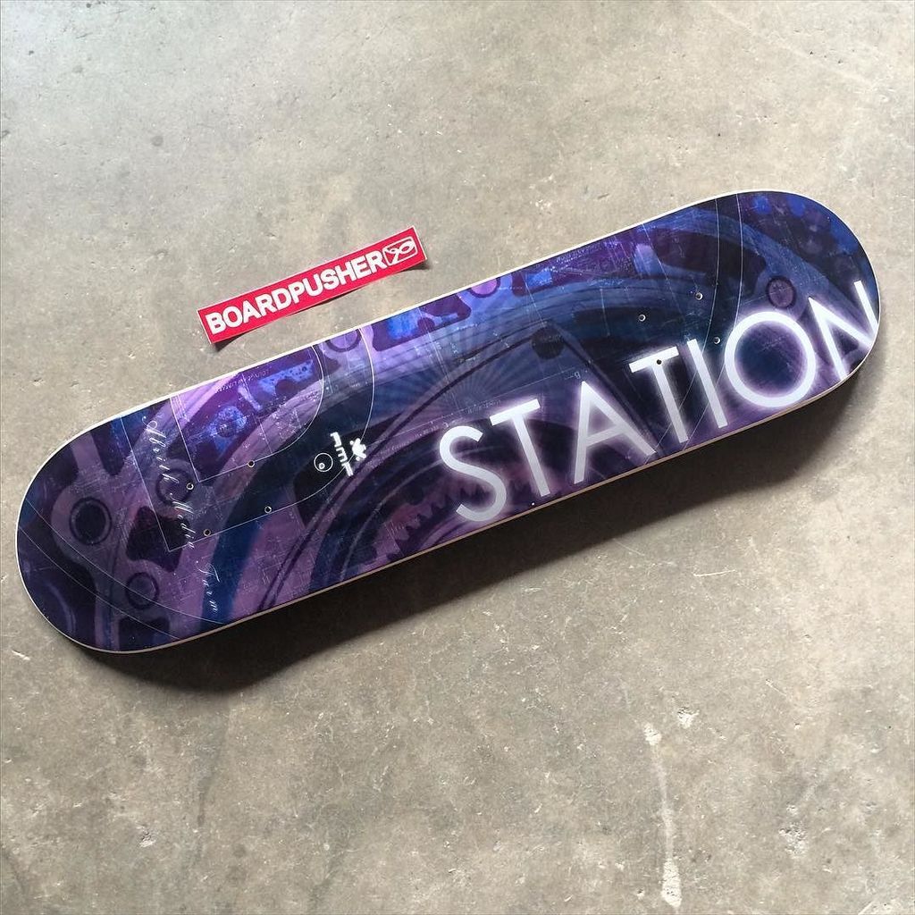 weskateboarder's tweet photo. boardpusher / “Station” was designed by @abrith using the silver base background option and it’s today’s #FeaturedD… https://t.co/KDNHWbj8uy