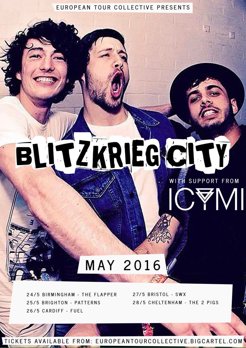 ICYMI_OFFICIAL's tweet image. Announcement time! We're going on tour in May with Blitzkrieg City! 
.