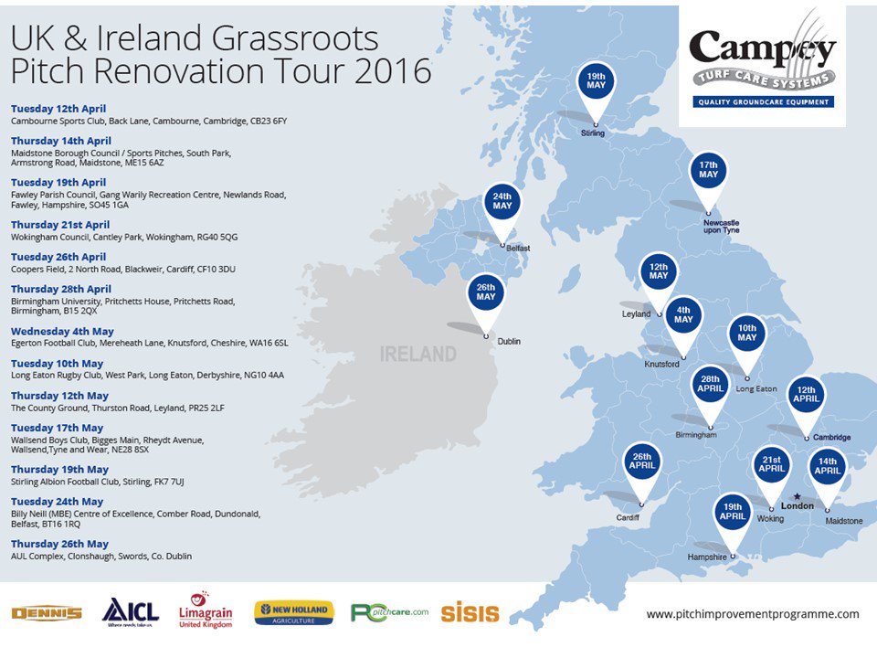 CampeyTurfCare's tweet photo. @CropperGrounds #PitchRenovation day at .@KnutsfordFC 4.5.16 register online https://t.co/rFwCHt2oIX https://t.co/GOuCLbwQEb
