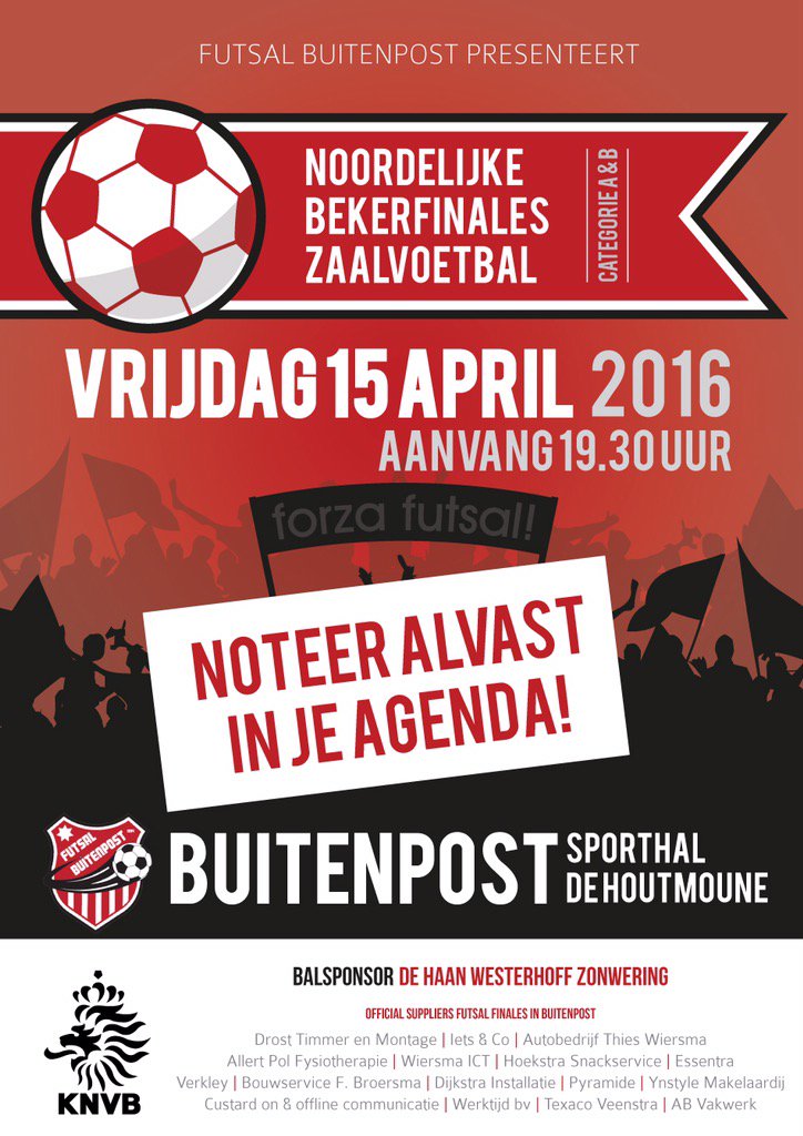 Noteer het alvast!