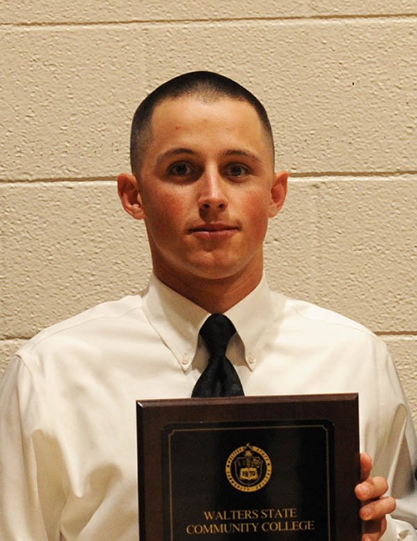 WaltersState's tweet image. Joshua Mangas of Crossville received the Outstanding Student Award. #Class99 #Academy