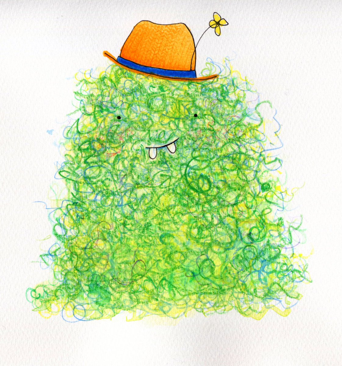 Jorobots's tweet photo. My foliage gentleman for #colour_collective https://t.co/xPhETmctVd