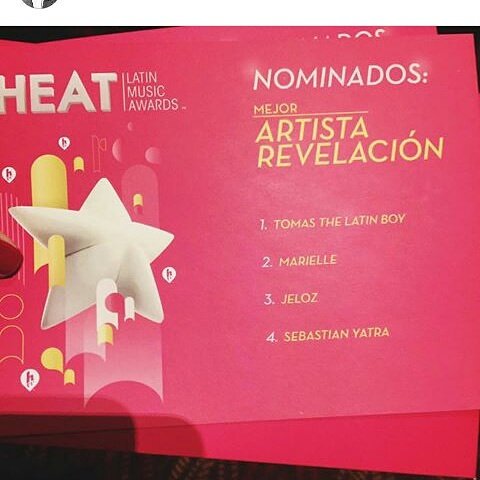 Ama_RamirezC's tweet photo. Seba Nominado a los Premios HEAT como "Mejor ARTISTA REVELACION"!.VAMOS POR ESE PREMIÓ!
A VOTAR DE DIJO #PremiosHeat https://t.co/yPS3N6Xfds