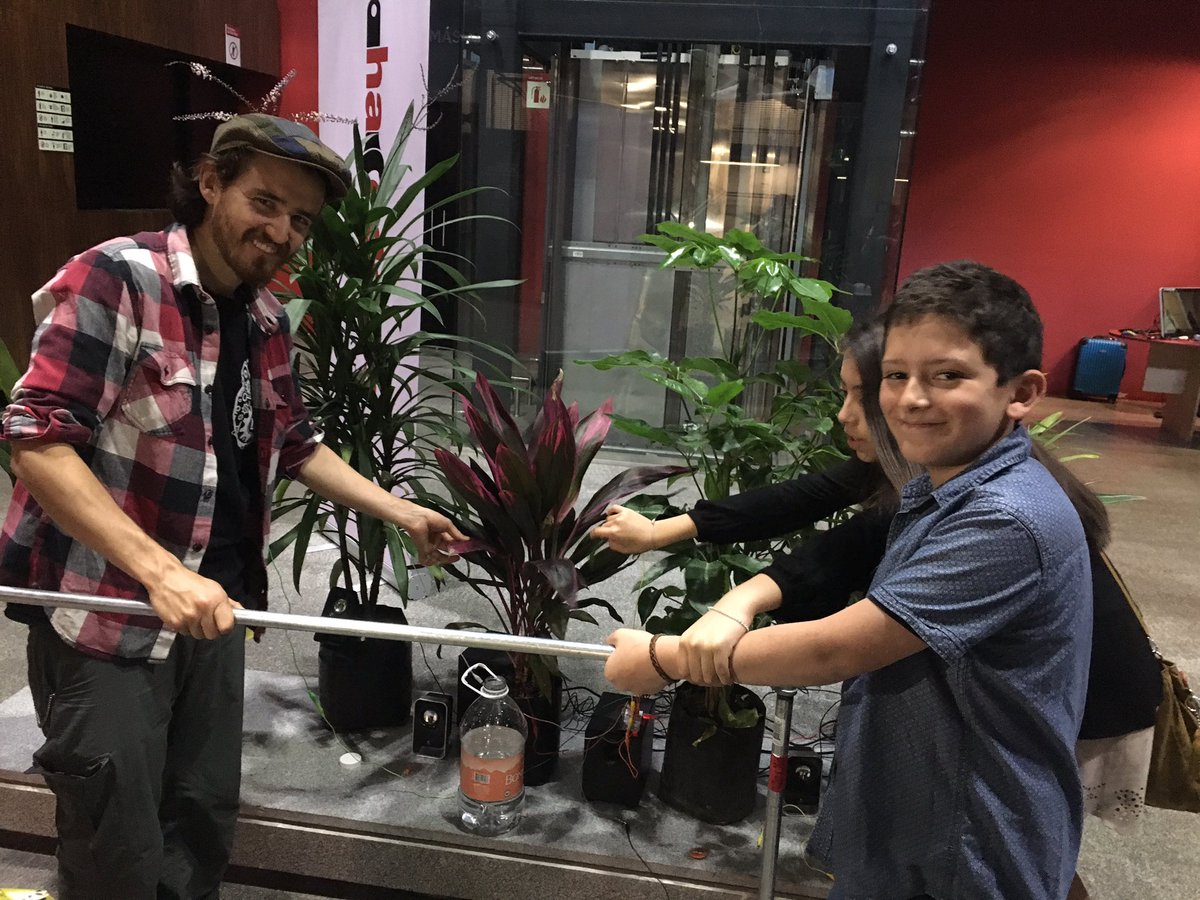 HacedoresCom's tweet image. Plantas acústicas con makey makey en el @CCDmx #GenuinoDay2016 @GusMendez3