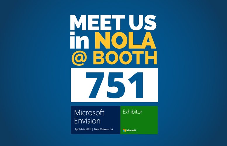 kecommerce's tweet photo. Meet us in NOLA at Microsoft Envision: https://t.co/0Tngwixkhg #Env16 #booth751 https://t.co/ImUtFQ8BW7