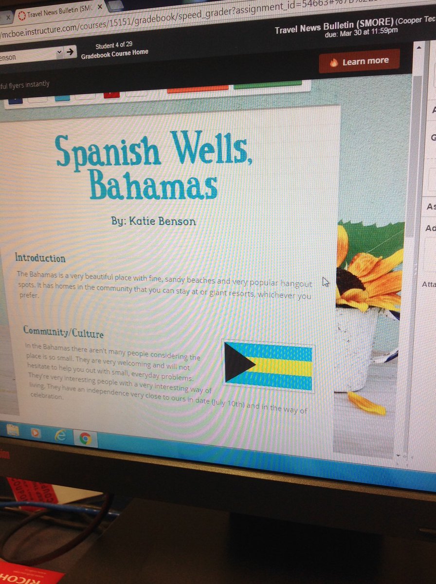 MeridianvilleMS's tweet image. Travel News Bulletins using @SmorePages #workingonWriting in Tech Ed. #itcanbedone