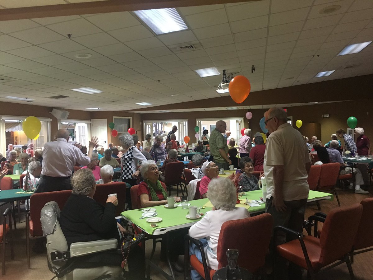 UVActivities's tweet photo. A special Camelot Tea to honor residents 90 years plus... https://t.co/nPcnOaORsG