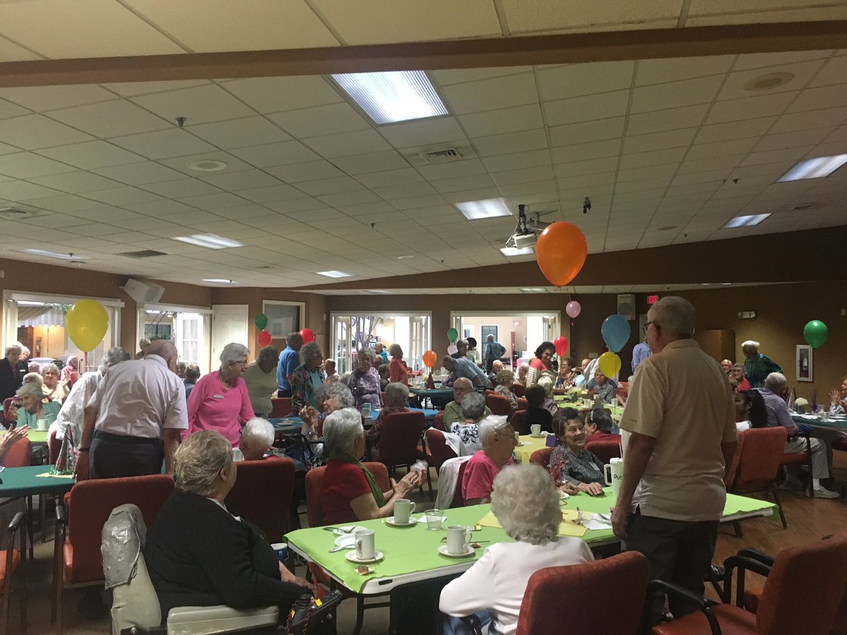 UVActivities's tweet photo. A special Camelot Tea to honor residents 90 years plus... https://t.co/nPcnOaORsG