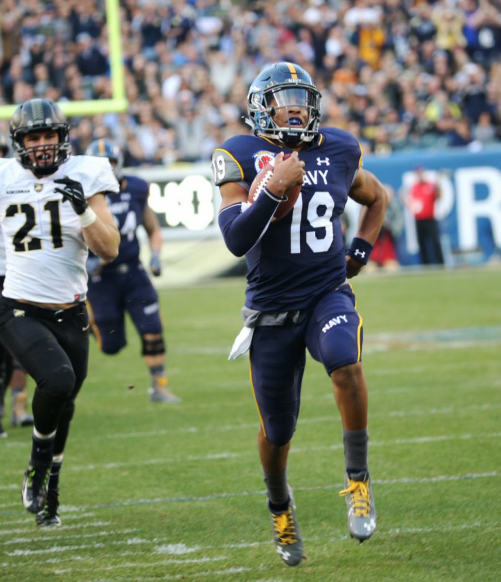 I am blessed to say I have received my 2nd offer to play football for the Naval Academy #GoNavy #Don'tGiveUpTheShip