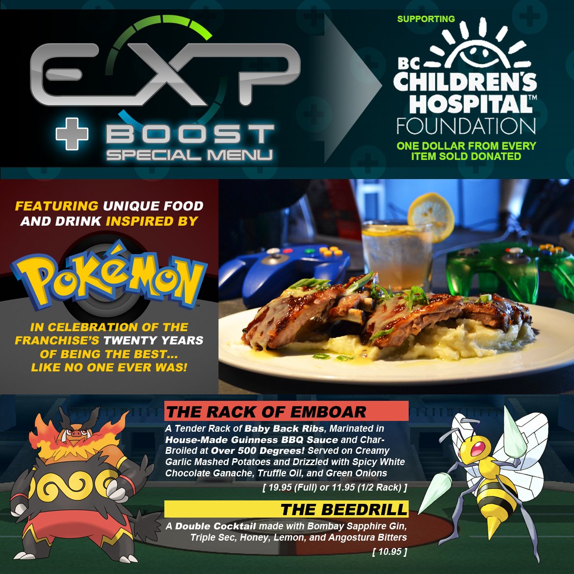 expbar's tweet image. No joke - We're starting THREE WEEKS of #Pokemon for #EXPBar's new #EXPBoost Menu! (INFO: ow.ly/10aif1)