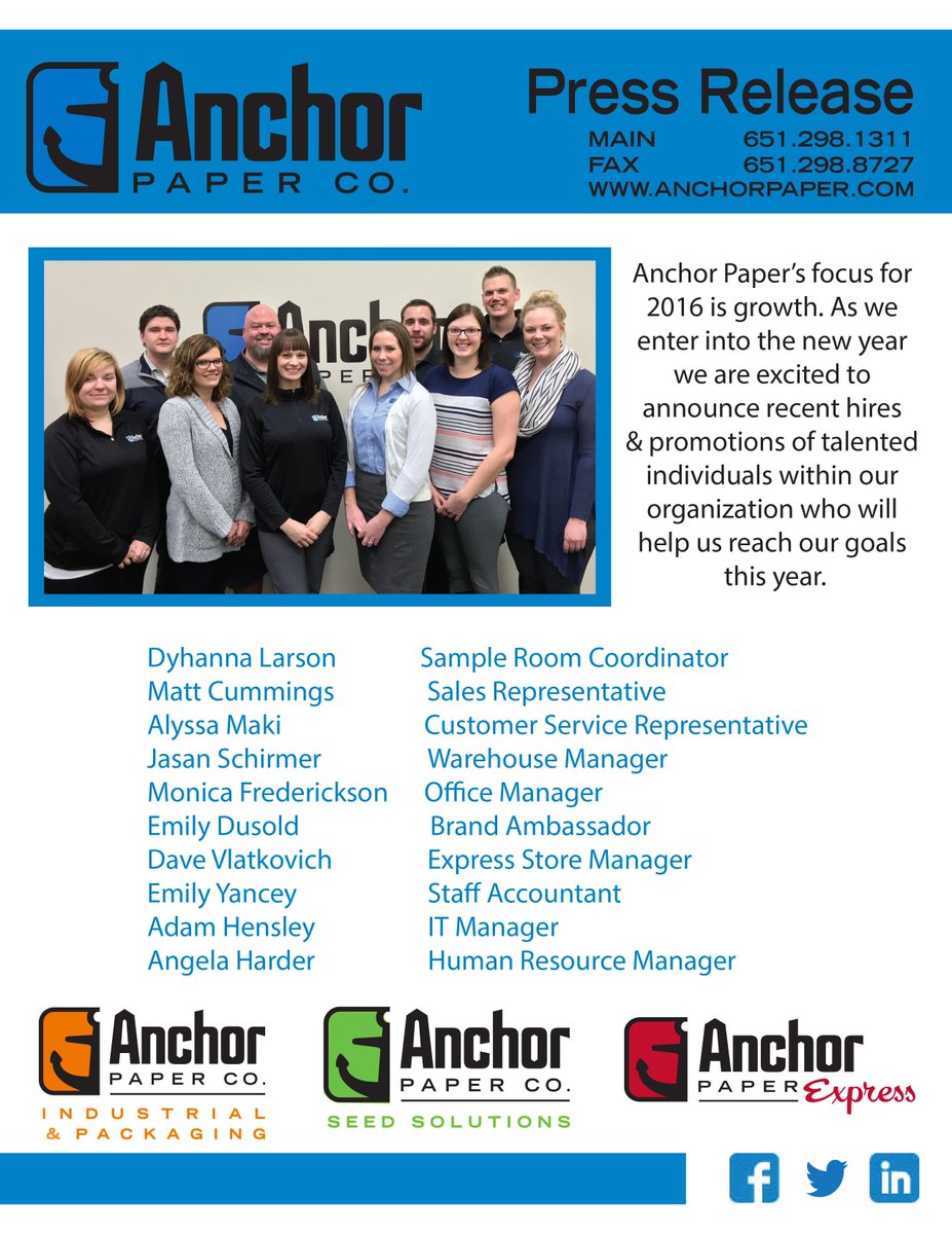 AnchorPaper's tweet photo. On this #FinePaperFriday we would like to introducing the newest members of our Anchor Paper team! https://t.co/pi5kHX0TZy
