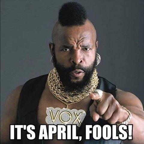 PortraitsHarlem's tweet photo. A friendly P.S.A., in case aren't aware what day it is.. #MrT #AprilFools  #TheMoreYouKnow #PortraitsOfHarlem https://t.co/tlQqXfj2zx