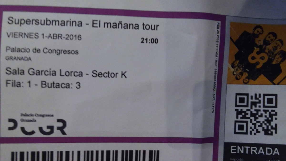 jose_abel_89's tweet photo. Calentando motores!! #concierto #supersubmarina #granada https://t.co/3CLwcikPlH