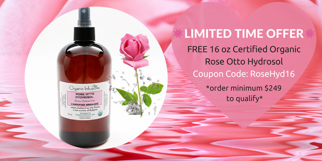 OInfusions's tweet image. 🎁✨FREE Certified Organic Rose Hydrosol with purchase!✨🎁 Get yours here: bit.ly/1SG4feX 🌹🌹🌹