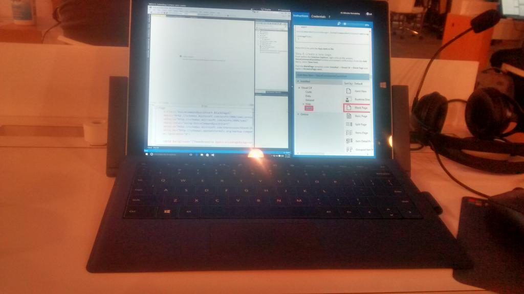 iamthemananiket's tweet photo. Nice instructions on the coding challenges section on a Microsoft Surface #Build2016 #MSFTImagineContest https://t.co/ey4wH33ZjE