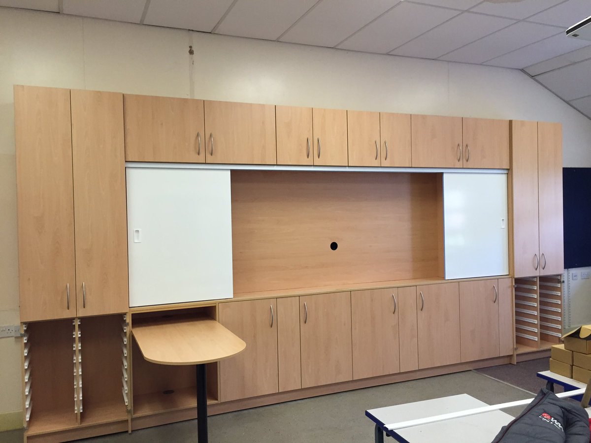 dvdfurniture's tweet image. DVD Educational Furniture in Beech MFC with 2mm Edges. #teachingwall #educational-furniture #bespoke #school