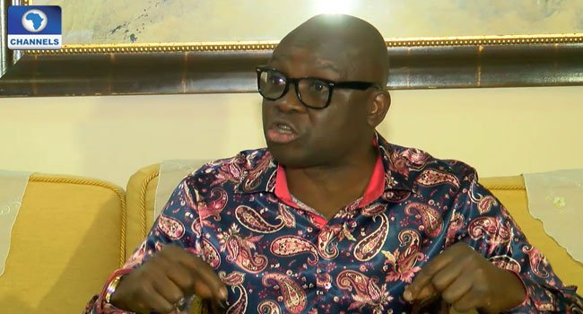 channelstv's tweet photo. Stay At Home And Fix Nigeria, Fayose Tells Buhari - https://t.co/vy2xa8IgA4 https://t.co/1NLUIPEPUm