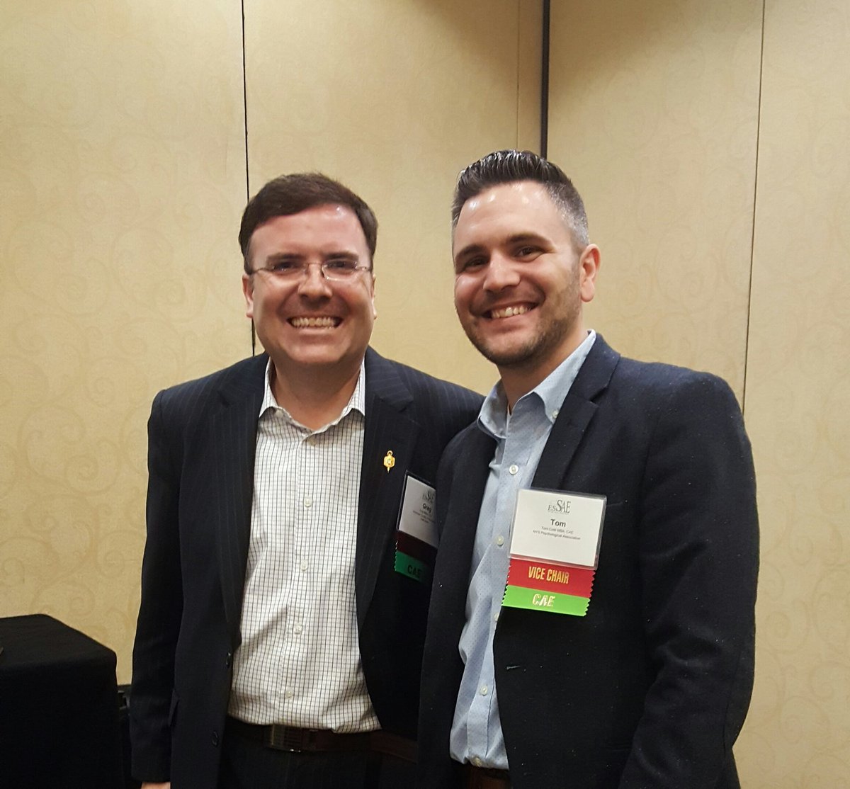 NYSPAExec's tweet photo. A pleasure meeting @gmeliaCAE at @EmpireStateSAE MMM. Thanks for coming! See you in DC! @ASAEcenter https://t.co/pxtGrdIA7G