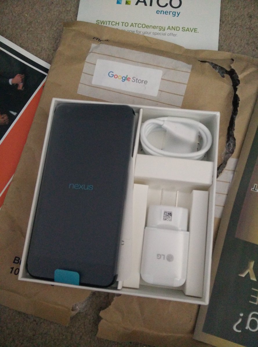 cmcalgary's tweet photo. Look what arrived today! From @GoogleStore and that #GoogleStoreClaw twitter contest thing. Ty! #nexus5x #lovegoogle https://t.co/dVucICCVF0